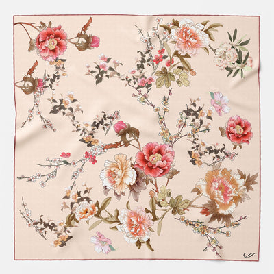 Women's Blush Pink Silk Bandana