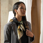 Luxury silk scarf for women made in Italy