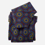 Burgundy Handmade Italian Silk and Wool Tie