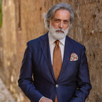 Copper Prince of Wales Designer Silk Tie