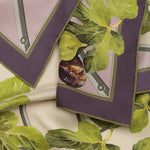 Women's Italian Silk Square Scarf - Cream