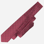 Crimson Red Handmade Italian Silk Tie