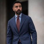 Dark Red Italian Madder Silk Tie