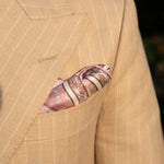Luxury Italian Pink Silk Pocket Square