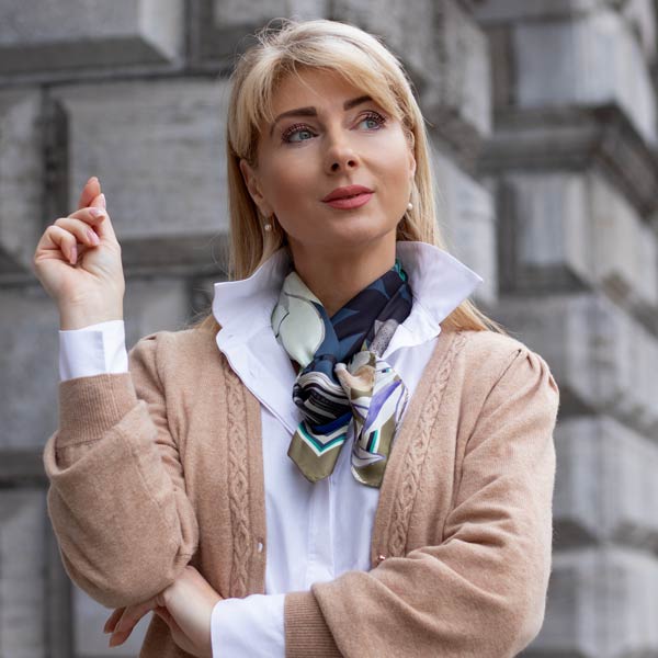 Elizabetta Italian silk scarves how to wear tutorial
