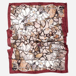 Womens Long Silk Scarf Oak Brown
