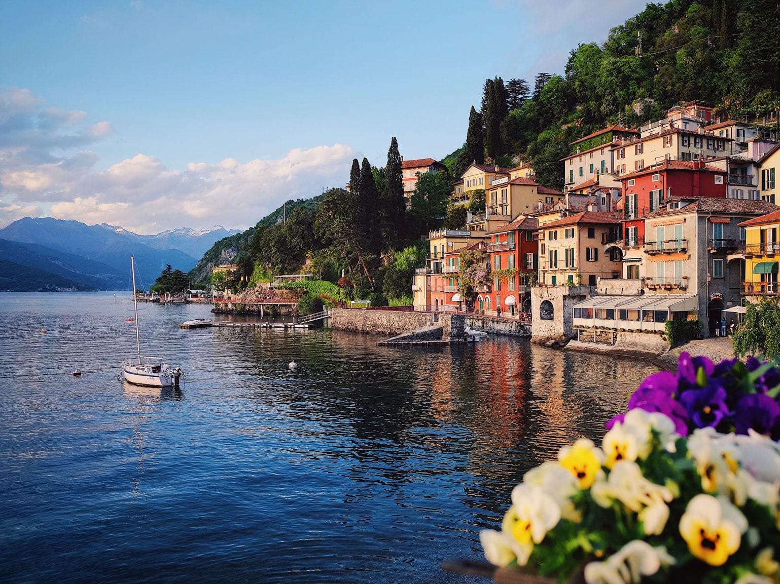Lake Como, Italy  where Elizabetta scarves are made