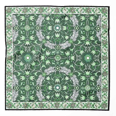 Luxury handmade Italian silk pocket square hand rolled