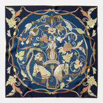 Women's Silk Bandana Midnight Blue