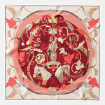 Women's Silk Bandana Berry Red