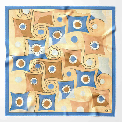 Luxury handmade Italian silk pocket square hand rolled