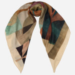 Extra Large Italian Cream Wool Scarf