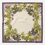 Luxury pure silk square scarf for women