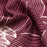 Burgundy Floral Italian Silk Bandana