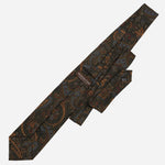 Men's handmade Italian madder silk paisley tie