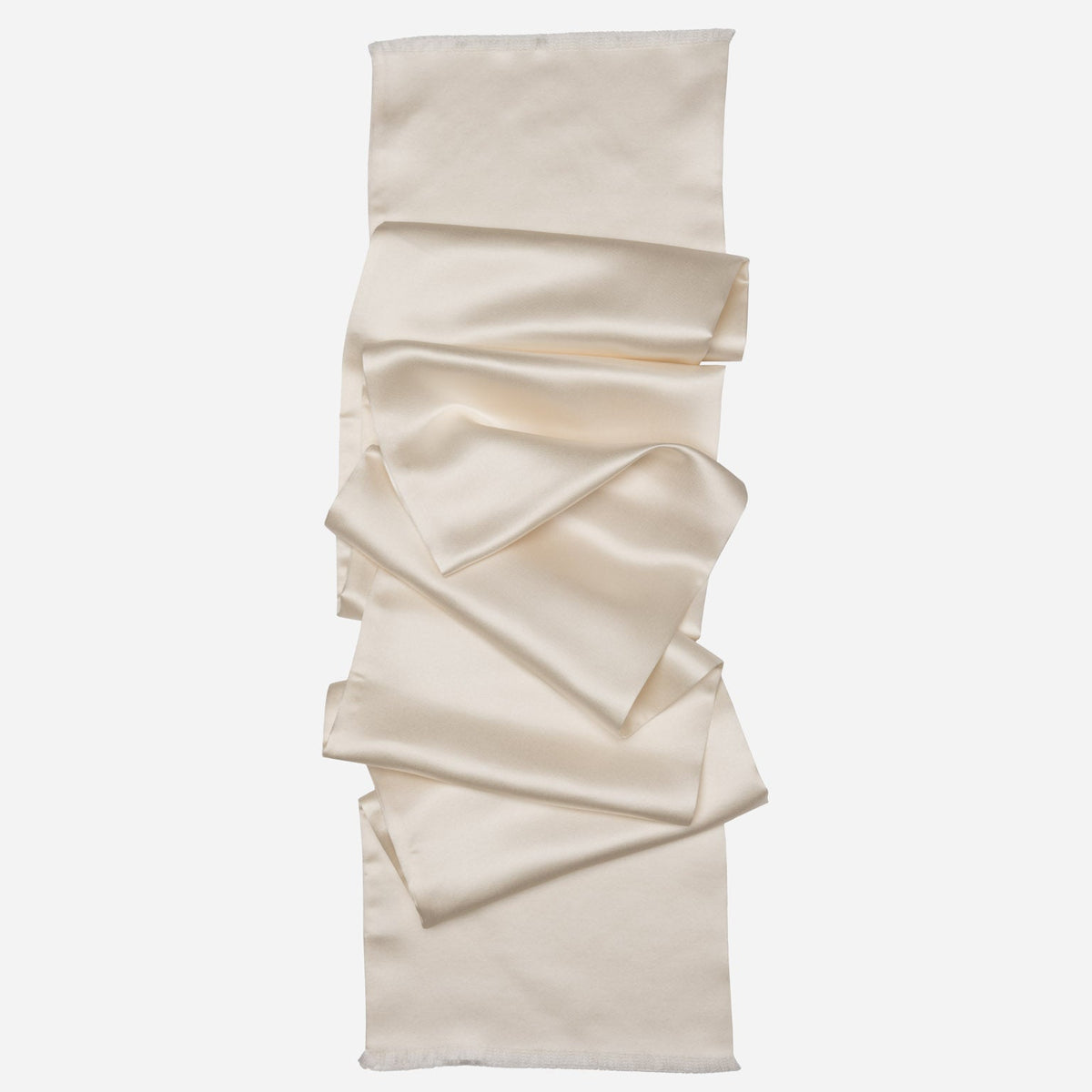 Men's White Silk Opera Tuxedo Scarf