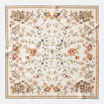Women's Silk Bandana Gold Floral