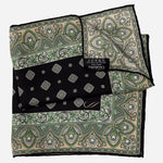 Green Silk Pocket Square Made in Italy