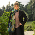 Designer Wool Scarf - Green