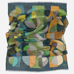 Designer Wool Scarf - Green