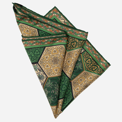 Emerald Green Italian Silk Pocket Square