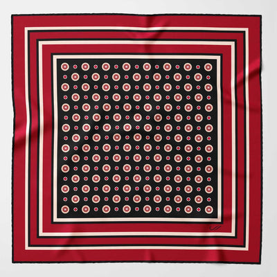 Luxury handmade Italian silk pocket square hand rolled