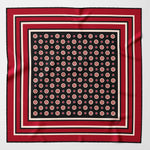 Luxury handmade Italian silk pocket square hand rolled