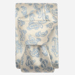 Sky Blue Paisley Designer Silk Tie