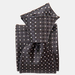 Black Formal Silk Jacquard Tie - Made in Italy
