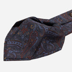 Paisley Blue Italian Madder Silk Tie