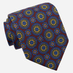 Burgundy Handmade Italian Silk and Wool Tie