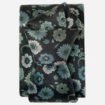 Aqua Floral Designer Luxury Silk Tie