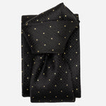 Black & Gold Italian Designer Silk Tie