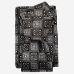Designer Vintage Black Silk Necktie