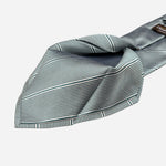 Green Stripes Italian Designer Silk Tie