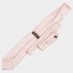 Pink Polka Dot Italian Handmade Silk Tie