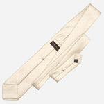 White & Gold Italian Designer Silk Tie