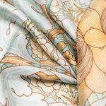 Aqua Silk Italian Suit Pocket Square