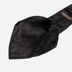 Men's Black Floral Italian Silk Tie