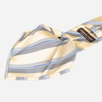 Yellow Stripe Italian Silk Handmade Tie