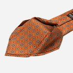 Orange Madder Silk Italian Tie