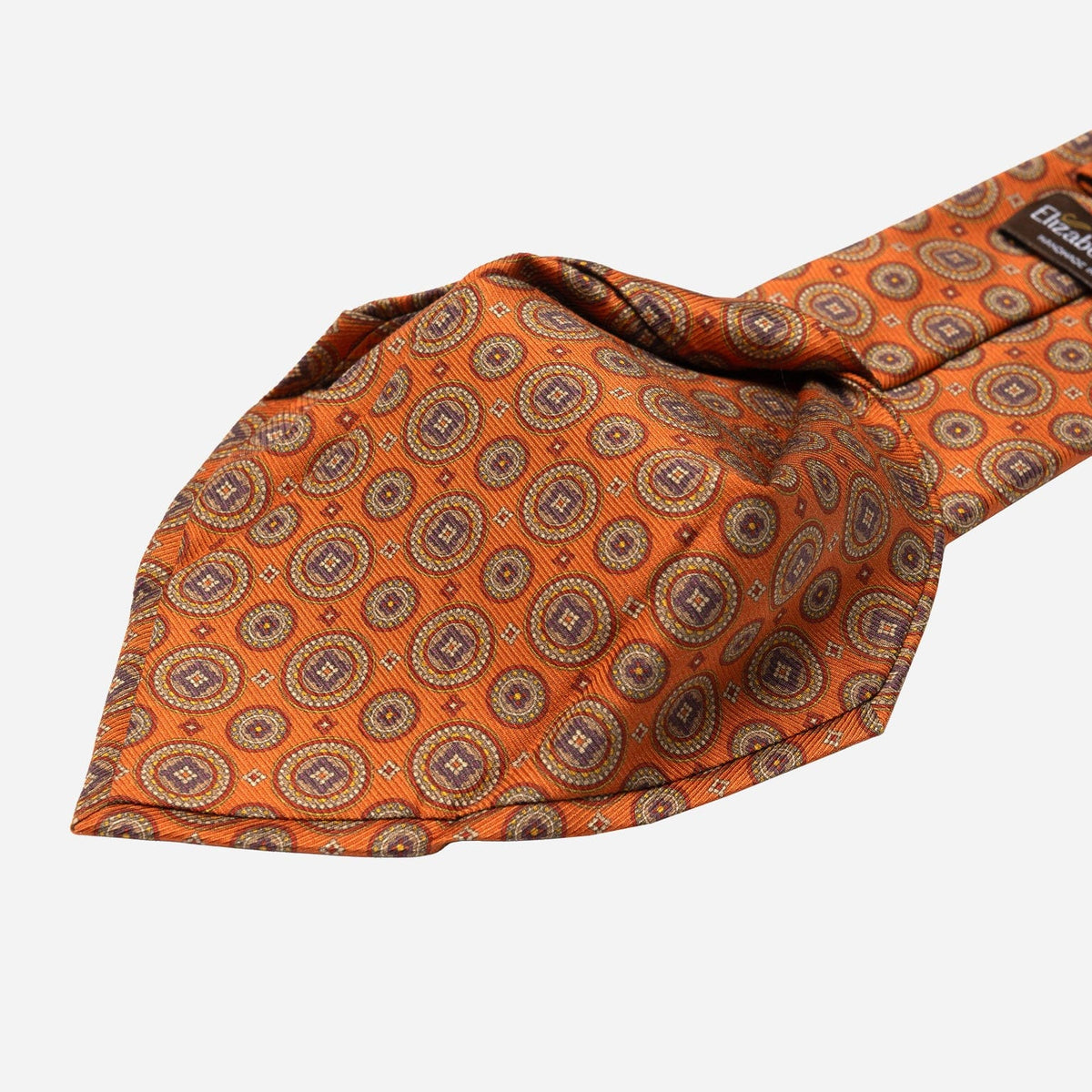Orange Madder Silk Italian Tie