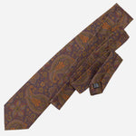 Plum Floral Italian Madder Silk Tie