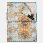 Aqua Silk Italian Suit Pocket Square