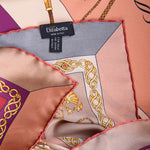 Italian Silk Satin Equestrian Scarf - Rose
