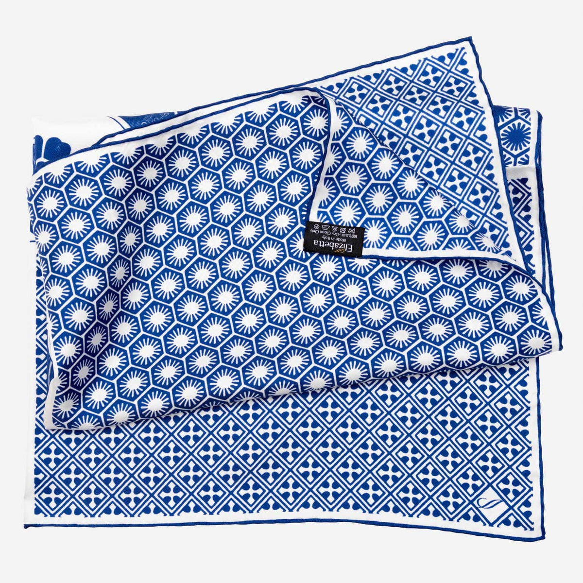 Men's Silk Bandana Neckerchief - Blue