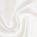 Italian White Dark Green Silk Pocket Square
