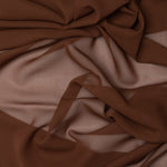 Brown Large Silk Georgette Wrap Shawl