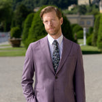 Aqua Floral Designer Luxury Silk Tie