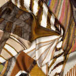Earth Tones Italian Silk Square Scarf